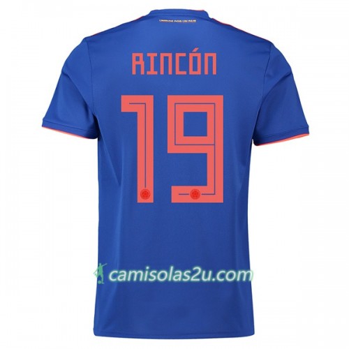 Camisolas de Futebol Colômbia Rincon 19 Equipamento Alternativa Copa do Mundo 2018 Manga Curta Camisolas de Futebol Colômbia Rincon 19 Equipamento Alternativa Copa do Mundo 2018 Manga Curta